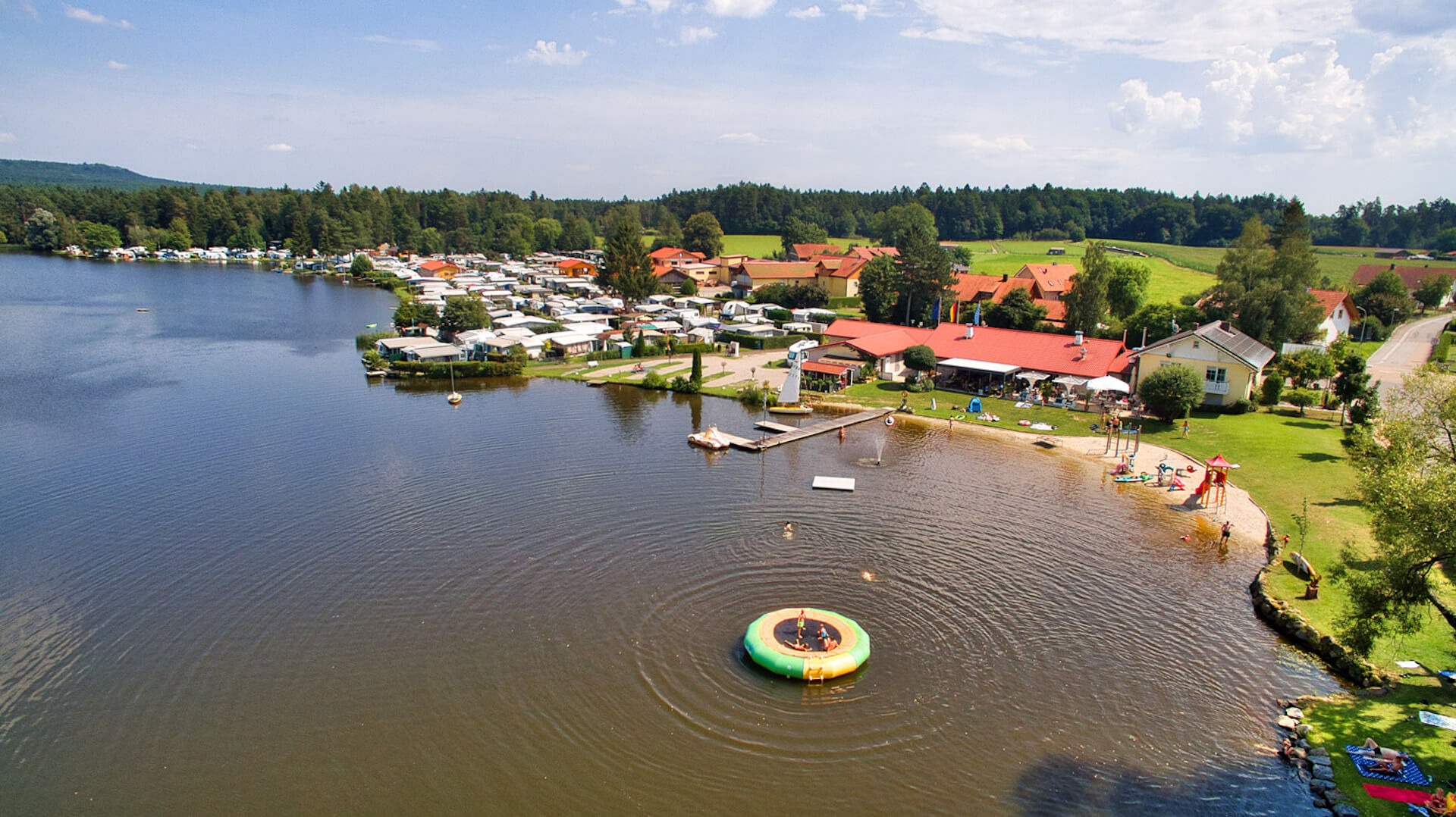 See-Campingpark Neubäu - Strandbad Panorama von oben